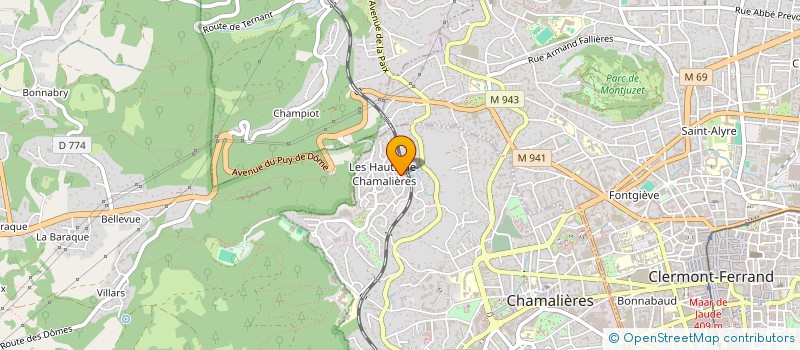 localisation de l'entreprise VILETTE  CHAMALIERES