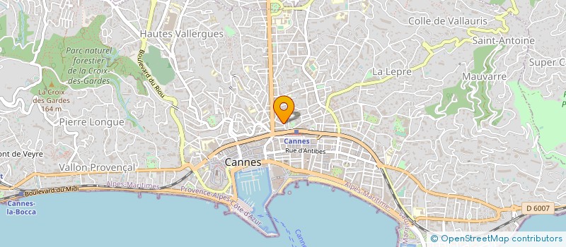 localisation de l'entreprise VILFEU PERE ET FILS MTRES GLACIERS à CANNES