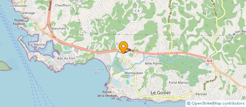 localisation de l'entreprise VILFEUILLE à LE GOSIER