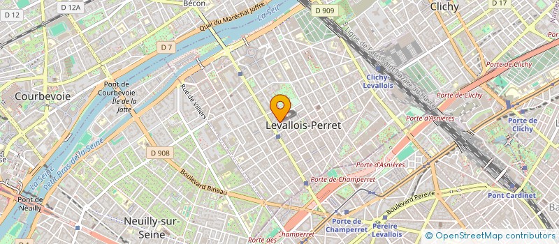 localisation de l'entreprise VILFOUR & MERCIER à LEVALLOIS-PERRET