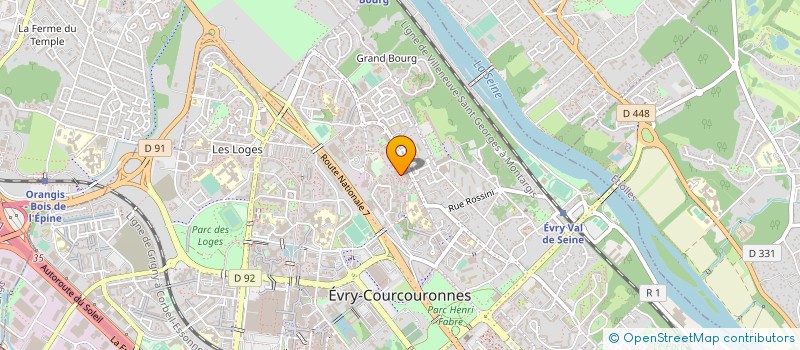 localisation de l'entreprise VILISA à EVRY-COURCOURONNES