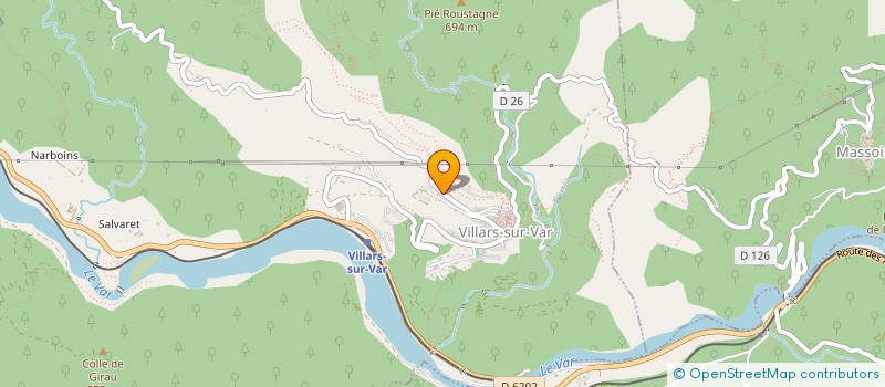 localisation de l'entreprise VILL'ARTS  VILLARS-SUR-VAR