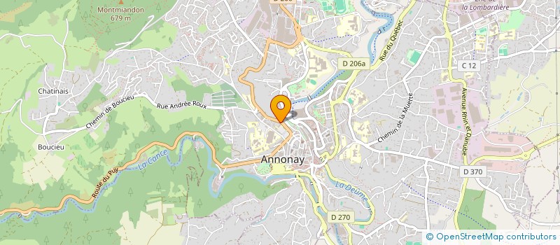 localisation de l'entreprise VILLA 07 à ANNONAY