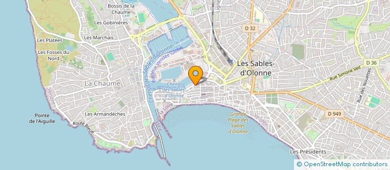 localisation de l'entreprise VILLA à LES SABLES D'OLONNE