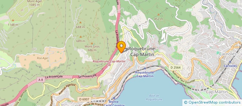 localisation de l'entreprise VILLA ABSI à ROQUEBRUNE-CAP-MARTIN