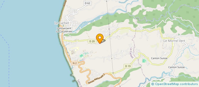 localisation de l'entreprise VILLA AKASHA  LE CARBET