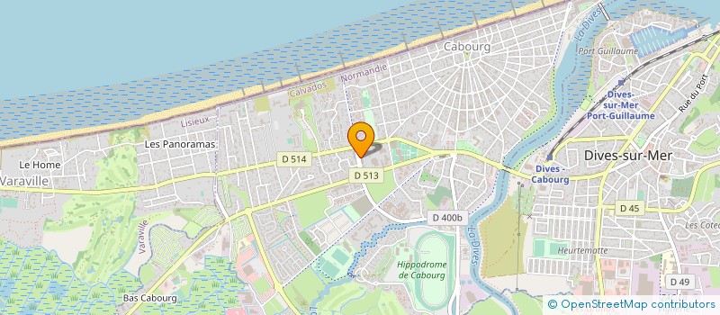 localisation de l'entreprise VILLA ALBERTINE  CABOURG