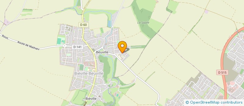 localisation de l'entreprise VILLA ALBIZIA  BIEVILLE-BEUVILLE