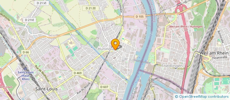 localisation de l'entreprise VILLA ALEA  HUNINGUE