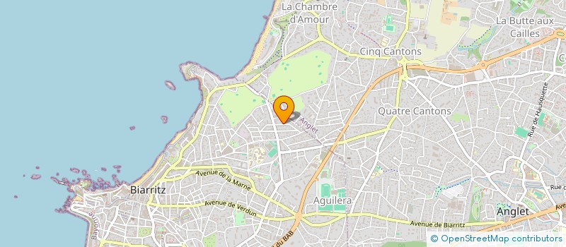 localisation de l'entreprise VILLA AMAGNY à BIARRITZ