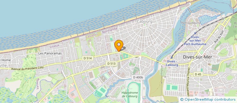 localisation de l'entreprise VILLA ANTHEA  CABOURG