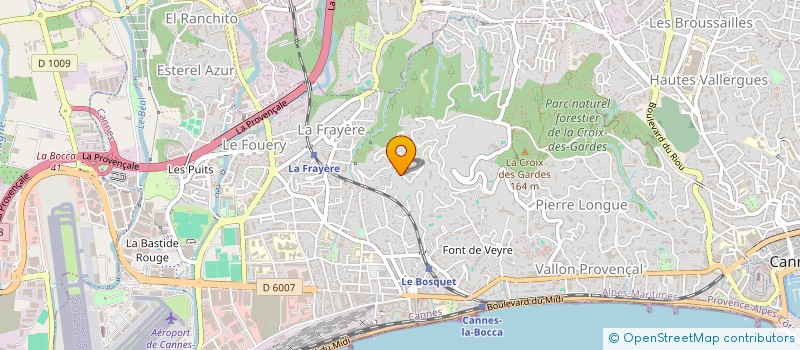 localisation de l'entreprise VILLA ANTHEMIS à CANNES