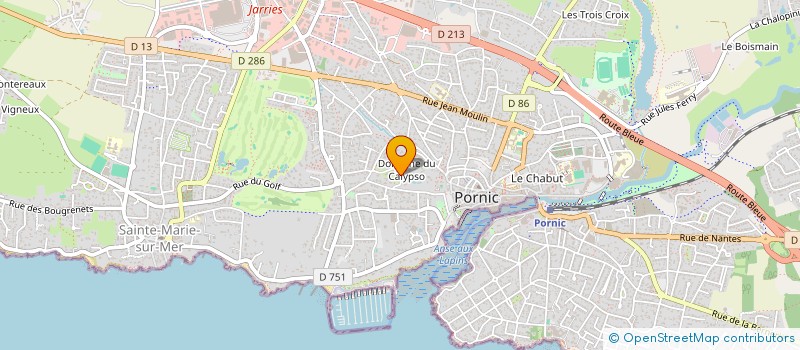 localisation de l'entreprise VILLA ARIANE  PORNIC