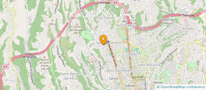 localisation de l'entreprise VILLA AZUR  NICE