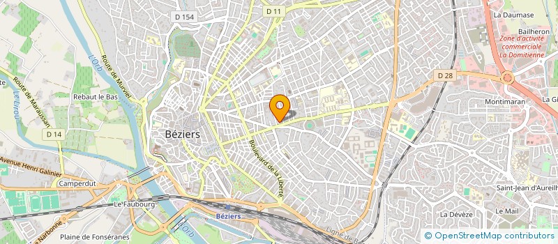 localisation de l'entreprise VILLA AZUREA  BEZIERS