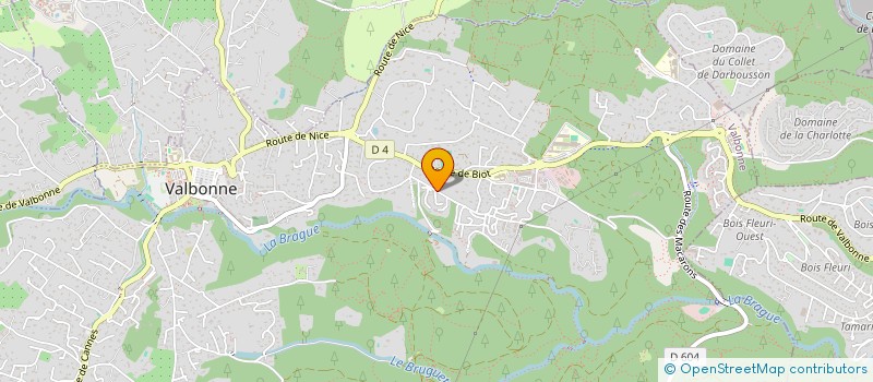 localisation de l'entreprise VILLA BAMBOU  VALBONNE