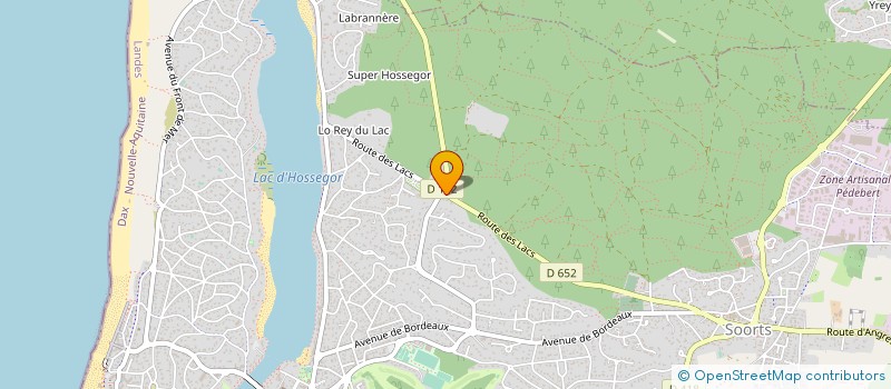 localisation de l'entreprise VILLA BASOARENA  SOORTS-HOSSEGOR