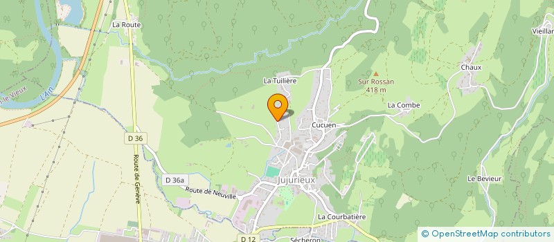 localisation de l'entreprise VILLA BEAUREGARD à JUJURIEUX
