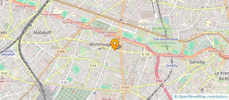 localisation de l'entreprise VILLA BEAUSOLEIL PREVESSINS  MONTROUGE