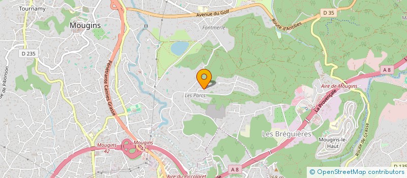 localisation de l'entreprise VILLA BEAUX REVES à MOUGINS