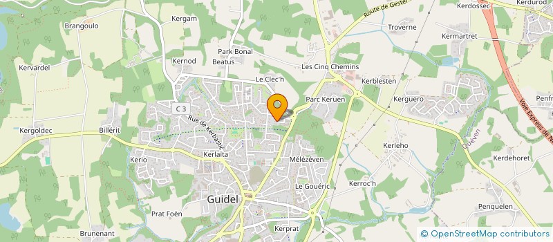 localisation de l'entreprise VILLA BEL'ODET  GUIDEL