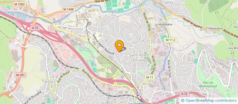 localisation de l'entreprise VILLA BEL OEIL  SAINT-PRIEST-EN-JAREZ