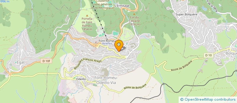 localisation de l'entreprise VILLA BELLAGIO 13  FONT-ROMEU-ODEILLO-VIA