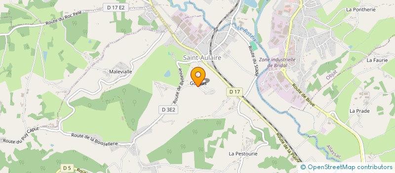 localisation de l'entreprise VILLA BELLE VIE  SAINT-AULAIRE