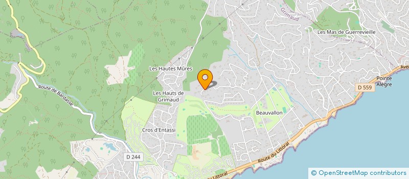 localisation de l'entreprise VILLA BELLERIVE à GRIMAUD