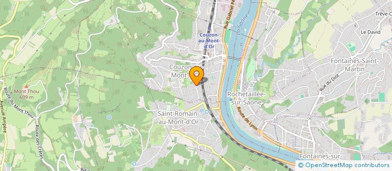 localisation de l'entreprise VILLA BELLEVUE  COUZON-AU-MONT-D'OR