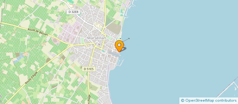 localisation de l'entreprise VILLA BELLEVUE  MARSEILLAN