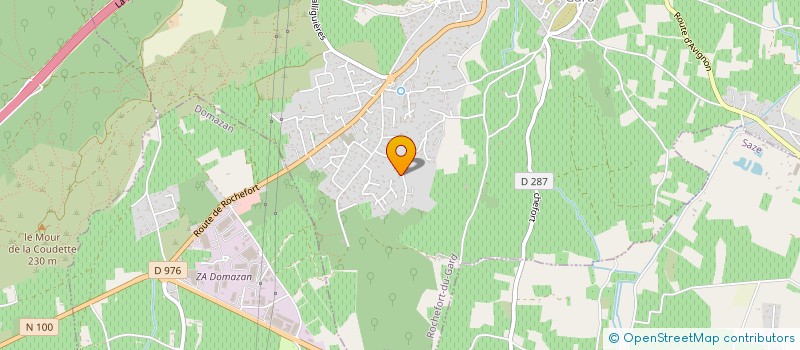 localisation de l'entreprise VILLA BELLEVUE  ROCHEFORT-DU-GARD