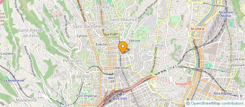 localisation de l'entreprise VILLA BORRIGLIONE  NICE