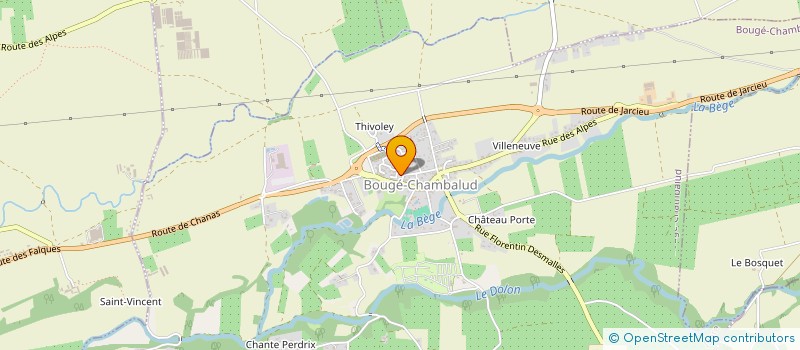 localisation de l'entreprise VILLA CALYCO  BOUGE-CHAMBALUD