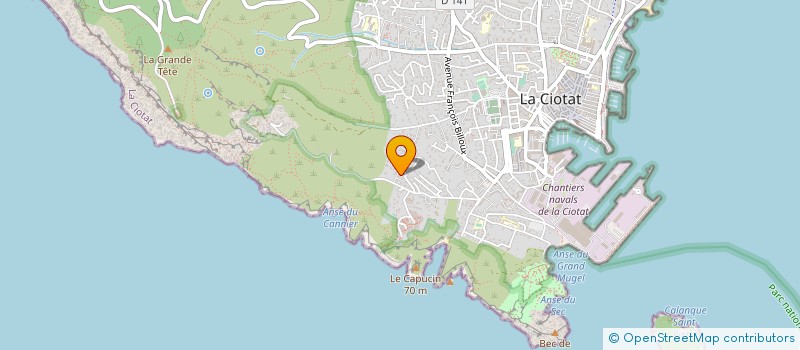 localisation de l'entreprise VILLA CAP ARTS  LA CIOTAT