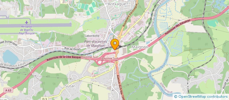 localisation de l'entreprise VILLA CARLA à BAYONNE