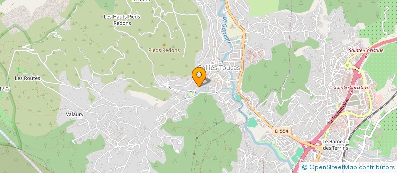 localisation de l'entreprise VILLA CASTELLES DE LA GARDE  SOLLIES-TOUCAS