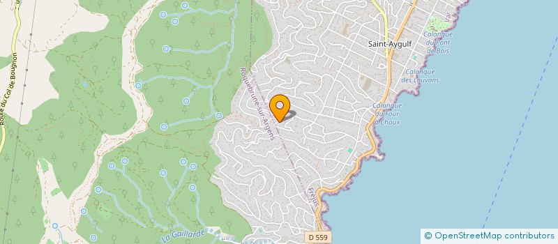 localisation de l'entreprise VILLA CAYLAN à FREJUS