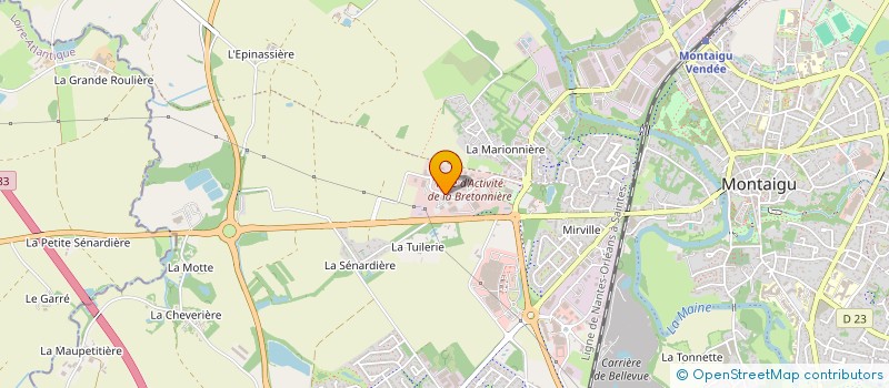 localisation de l'entreprise VILLA CIRRUS à MONTAIGU-VENDEE