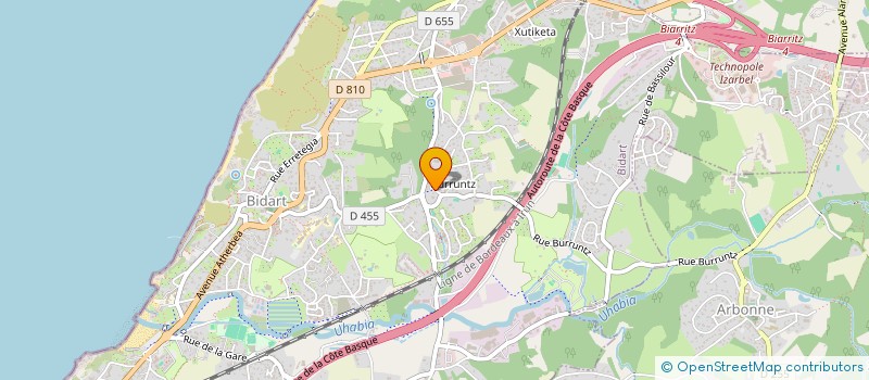 localisation de l'entreprise VILLA CLARA CHIBERTA  BIDART