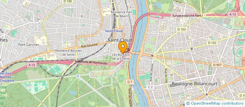 localisation de l'entreprise VILLA CLOVIS à SAINT-CLOUD