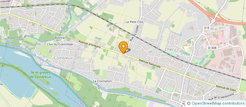 localisation de l'entreprise VILLA CLUB SARL  CHECY