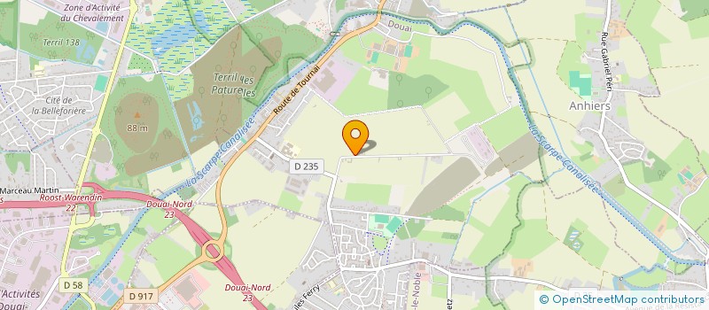 localisation de l'entreprise VILLA CM à DOUAI