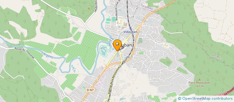 localisation de l'entreprise VILLA D'AZUR  VIDAUBAN