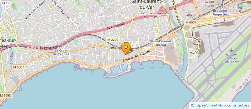 localisation de l'entreprise VILLA D'ELIA à SAINT-LAURENT-DU-VAR