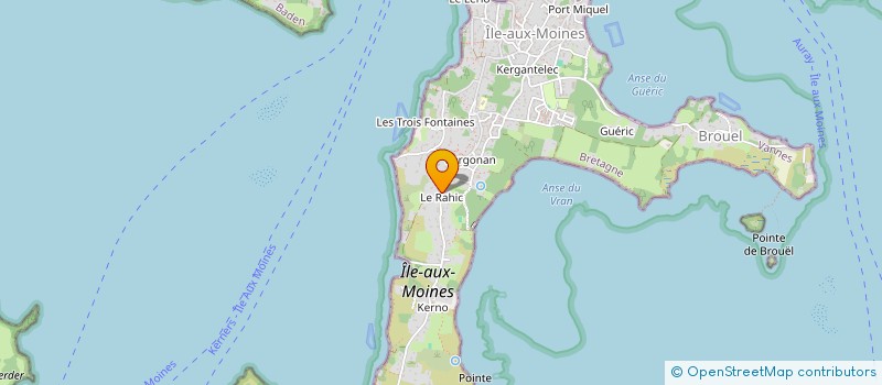 localisation de l'entreprise VILLA D EOLE  ILE-AUX-MOINES