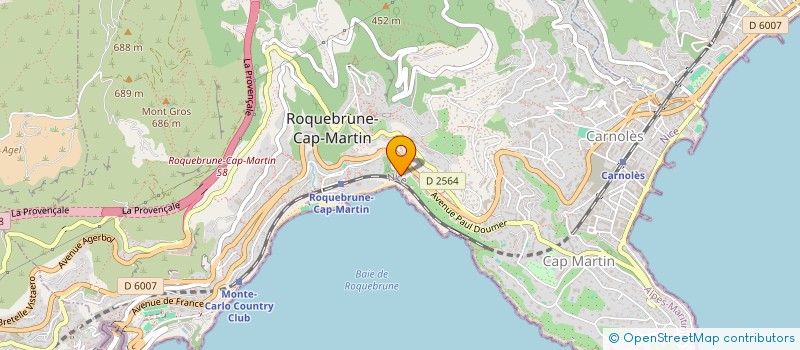 localisation de l'entreprise VILLA DAPHNE à ROQUEBRUNE-CAP-MARTIN