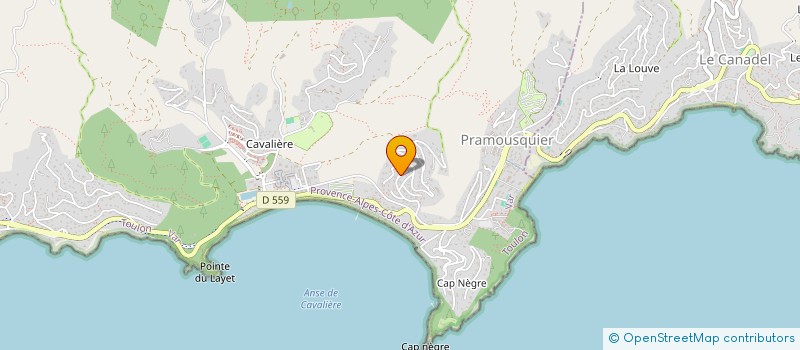 localisation de l'entreprise VILLA DE BONNE ESPERANCE à LE LAVANDOU