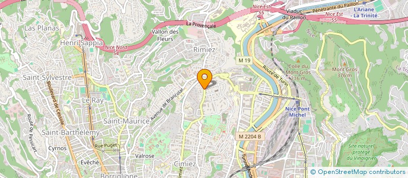 localisation de l'entreprise VILLA DE FLIREY  NICE