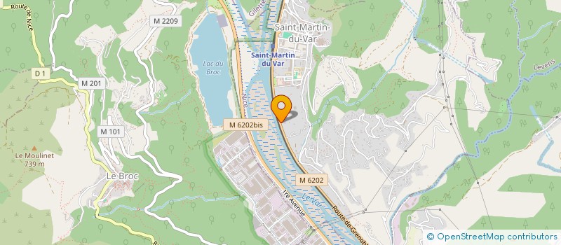 localisation de l'entreprise VILLA DE LA DIGUE  SAINT-MARTIN-DU-VAR